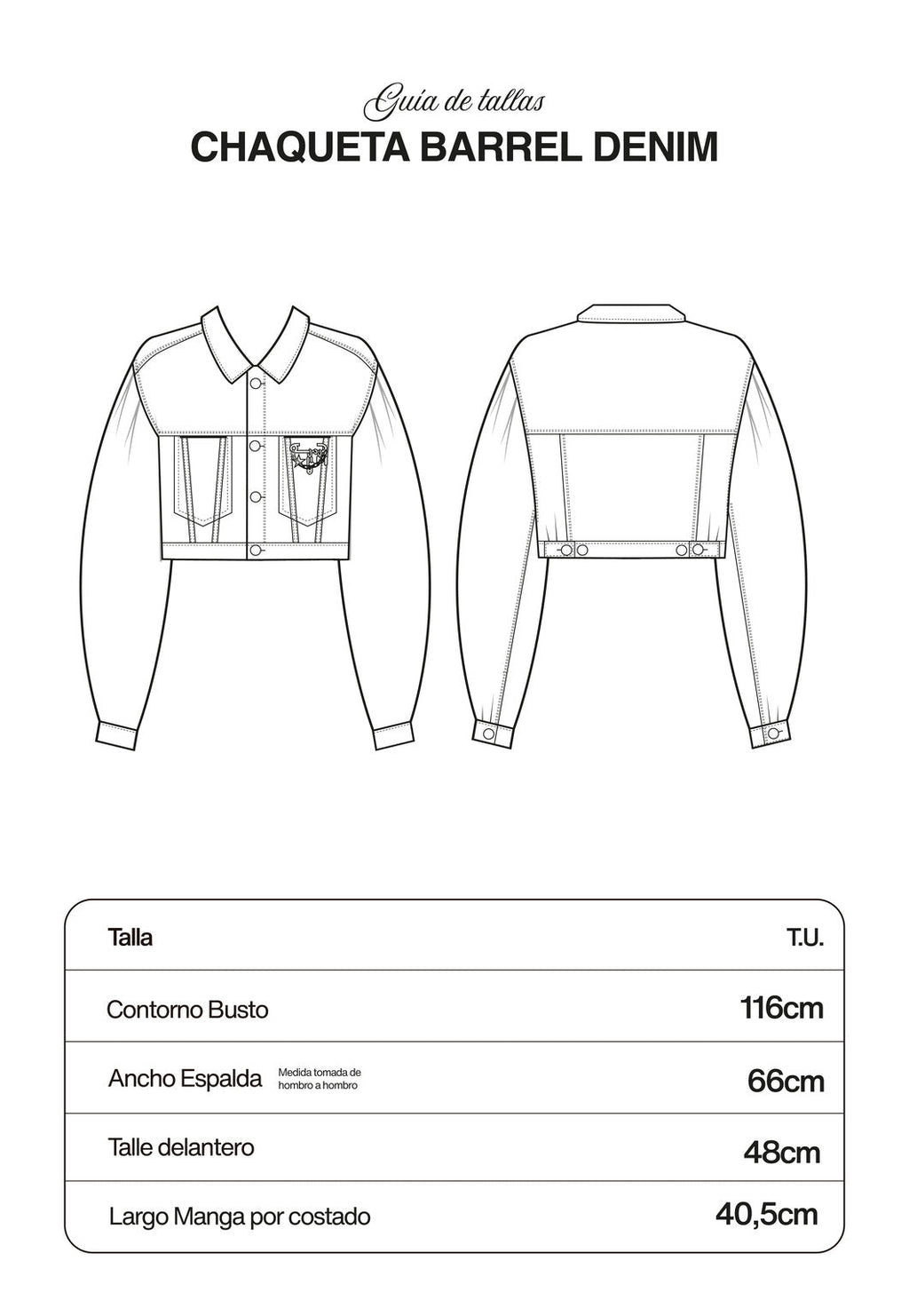 Chaqueta Barrel Denim